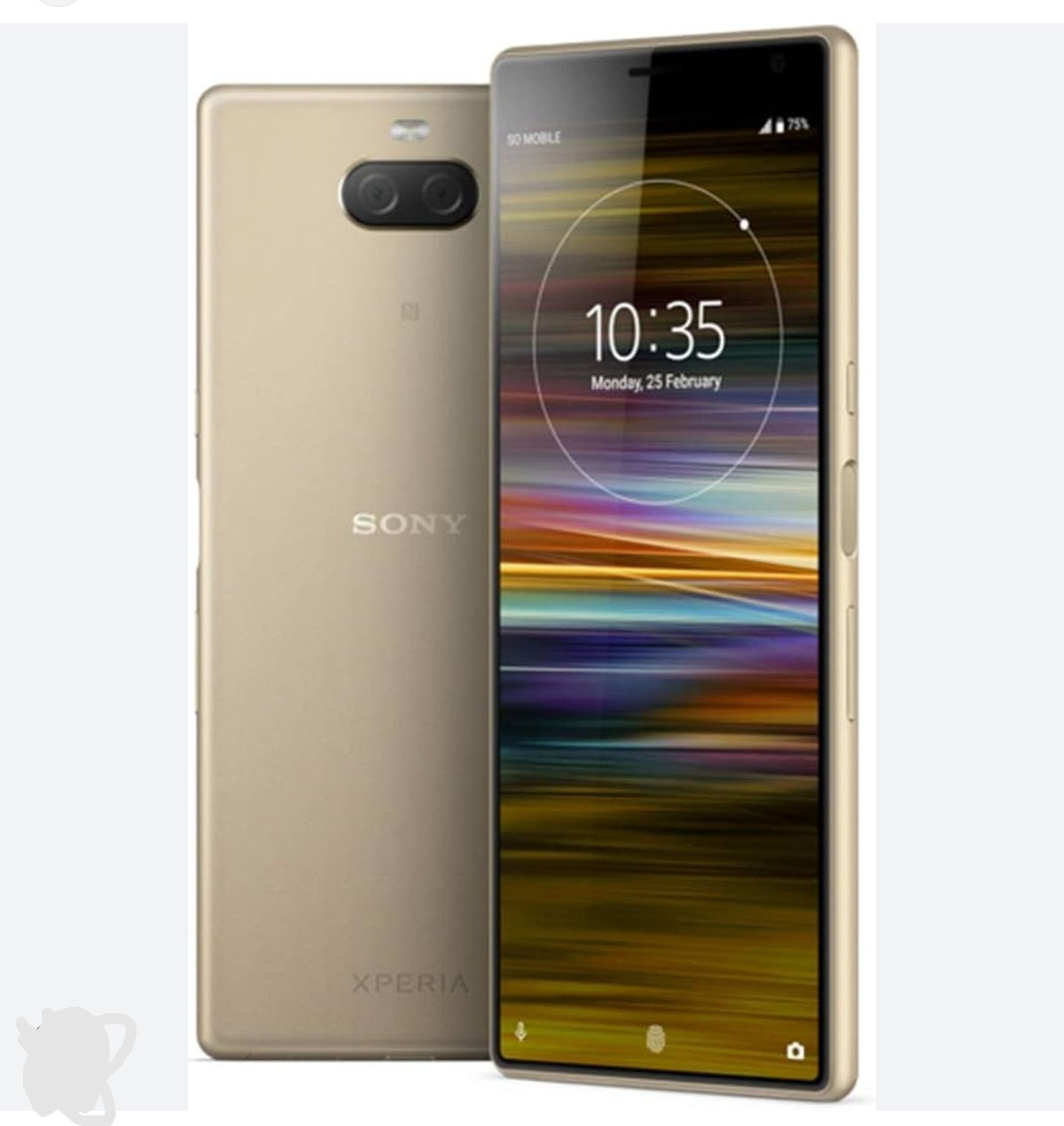 Sony Xperia 10 Plus 4G Smartphone Global Version HD Screen Super/Fast Charging (Simple set 13213) (Gold) Smartphone smp