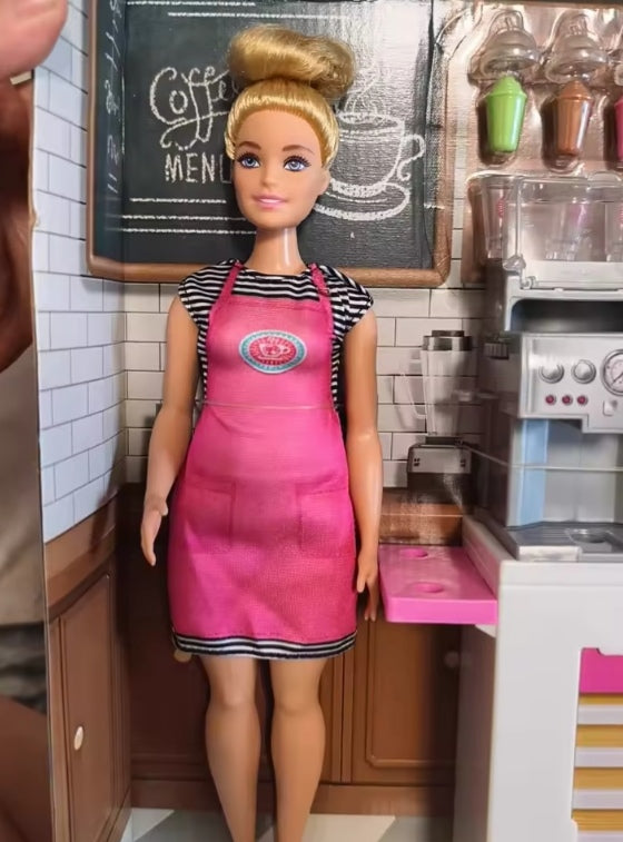 Barbie Doll Dessert House Coffee Shop Set tys dll