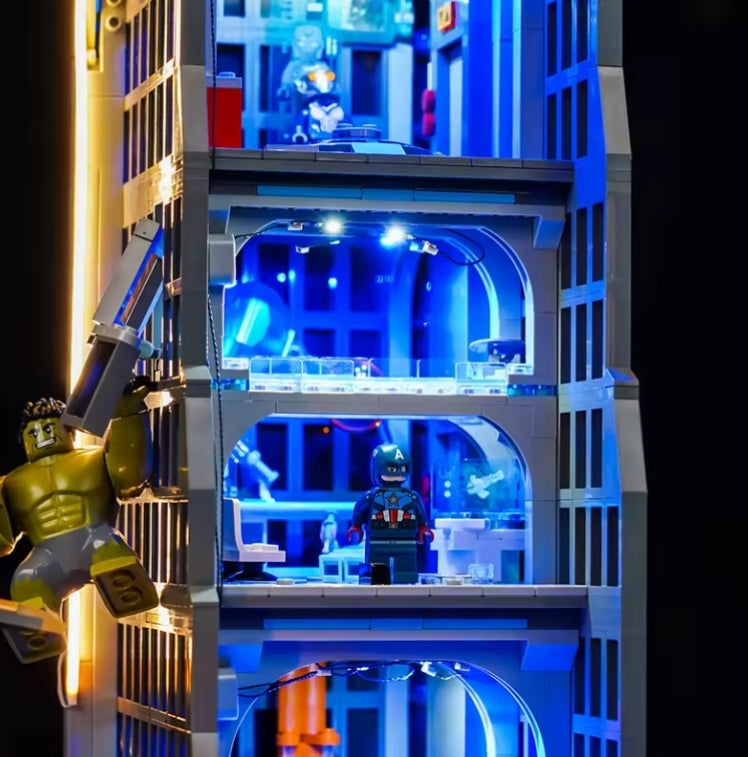 LED Avengers Tower Building Blocks Set Toys tys bbs