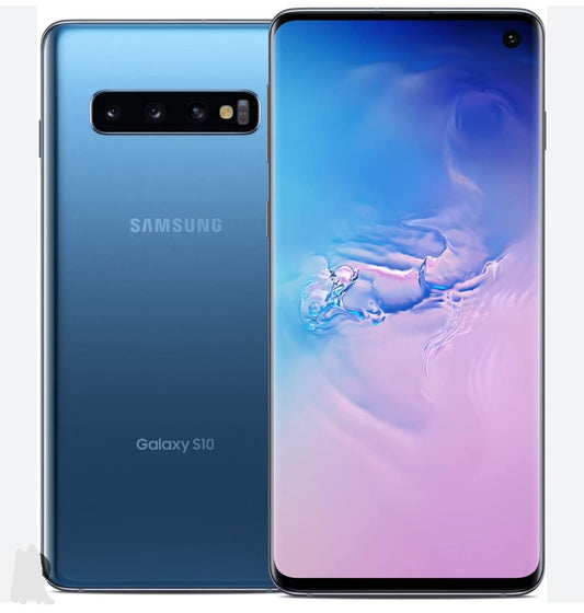 Samsung Galaxy S10 4G Global Version Smartphone Facial Recognition & Fingerprint Unlock Function Dust Water & Scratch Resistant HD Screen Super/Fast Charging (G973F Full Set) (Blue) Smartphone smp