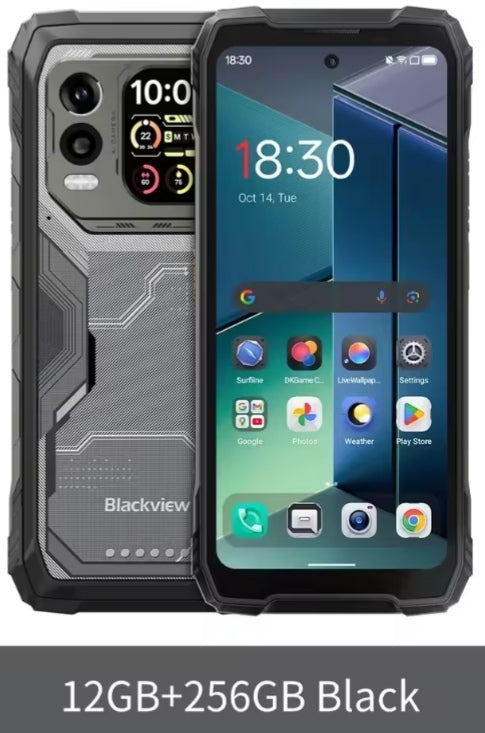 Blackview XPLORE 1 Pro Rugged 5G Android 15 Smartphone: Backed By FLIR 6.78inch 2.4K HD Screen RAM 12GB+256 ROM (Black) Global Version Smartphone smp