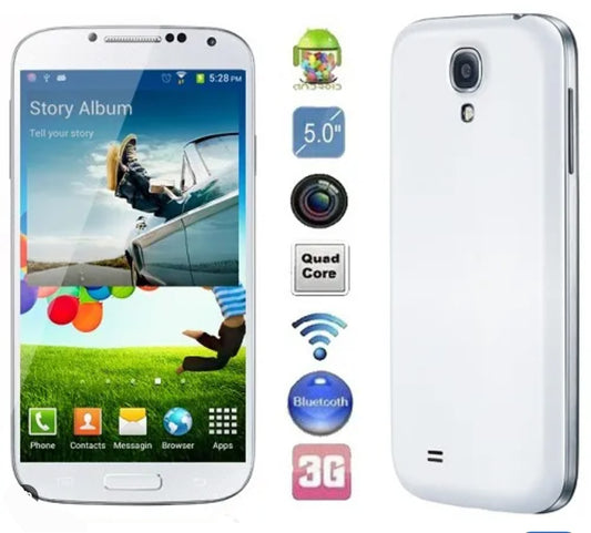 Samsung Galaxy S4 Global Version White Smartphone Dust Water & Scratch Resistant HD Screen Super/Fast Charging Smartphone (I9500). smp