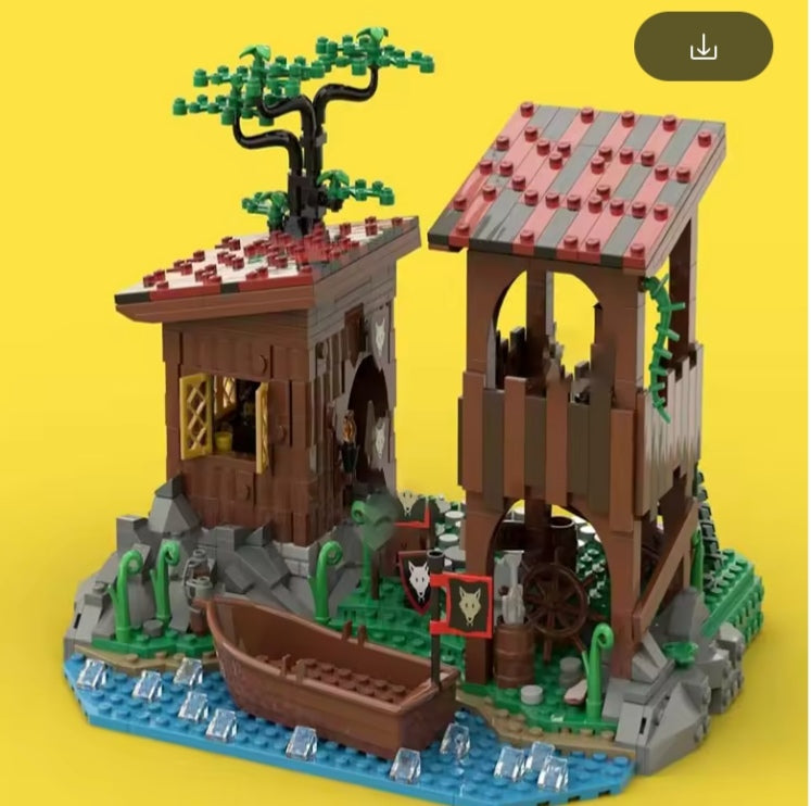 Medieval Castle Building Blocks Set Toys tys bbs