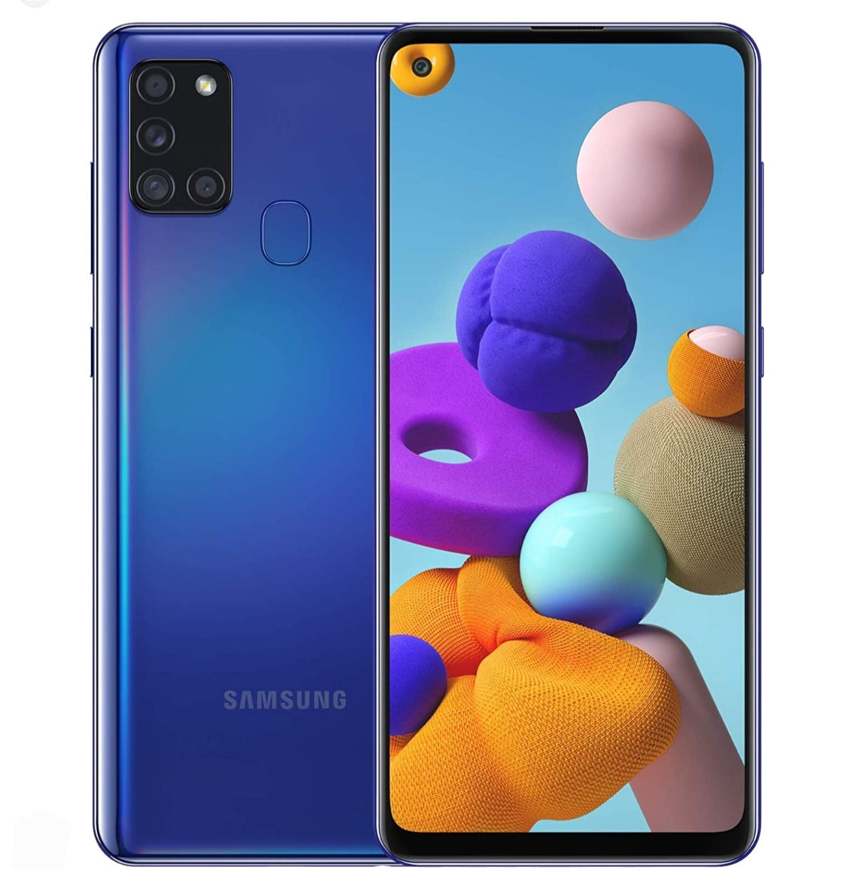 Samsung Galaxy A21s 4G Global Version Randomly Selected Color Smartphone Dust Water & Scratch Resistant HD Screen Super/Fast Charging Smartphone (RAM 4GB+128GB ROM). smp