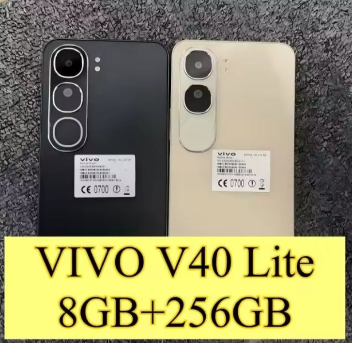 Vivo V40 5G Black Smartphone Dust Water Scratch Resistant HD Screen Super/Fast Charging Smartphone (RAM 8GB+256GB ROM). smp