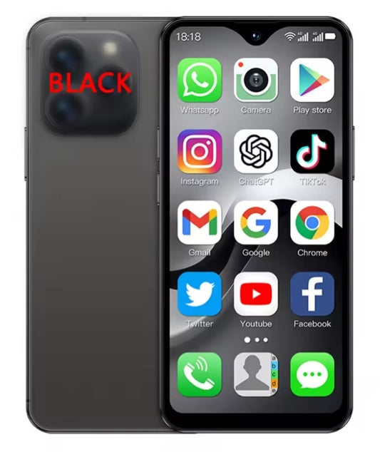 SOYES F9 Max 4G LTE Mini Smartphone 4.3inch Screen RAM 4GB+64GB ROM Android 12 (Black) Smartphone smp