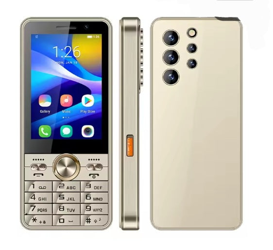 UNIWA HOPE XS24 4G Gold Smartphone Dust Water & Scratch Resistant HD Screen Super/Fast Charging Smartphone. smp