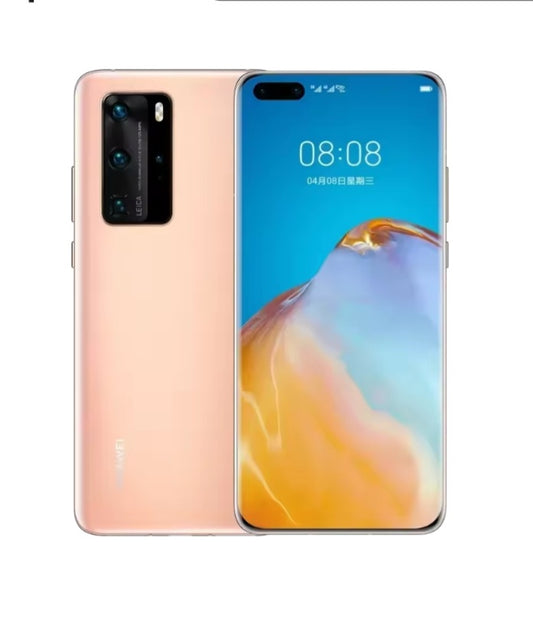 Huawei P40 Pro 5G Chinese Version Gold Smartphone Facial Recognition & Fingerprint Unlock Function Dust Water & Scratch Resistant HD Screen Super/Fast Charging (RAM 8GB+128GB) Smartphone + FREE Earphones. smp