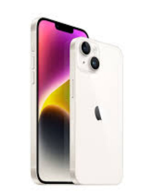 Apple iPhone 14 Plus 5G Smartphone Facial Recognition Function Dust Water & Scratch Resistant HD Screen Super/Fast Charging (128GB ROM Full Set) (White) Smartphone smp