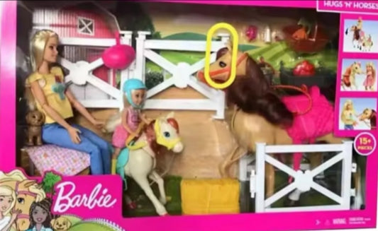 Original Barbie Gift Pack "Hugs N' Horses" Doll Set dll tys