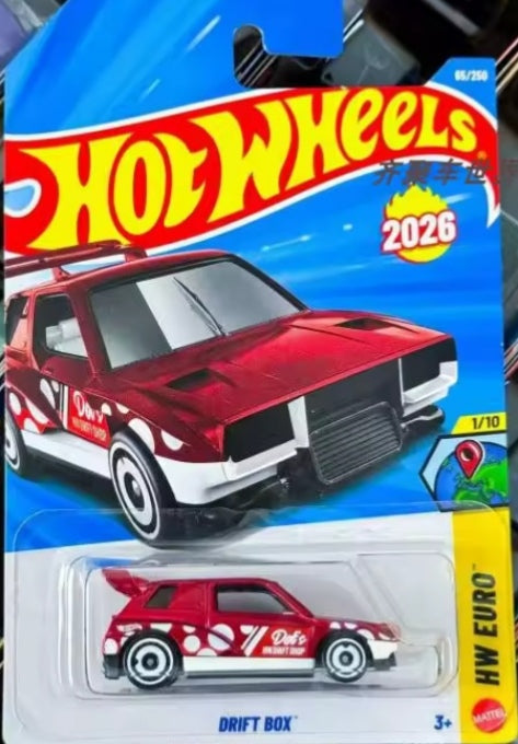 Mattel 2026 Hot Wheels B Case Mainline Series "Drift Box" Toy Car tys crs