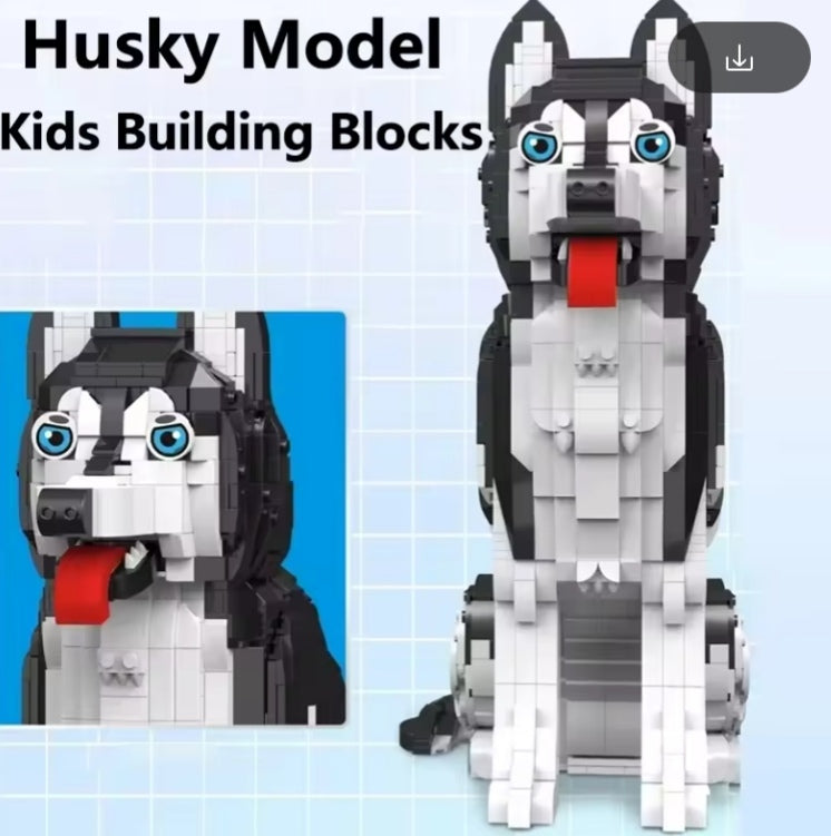 Educational Children's Husky Building Blocks Set Toys (with box) tys bbs