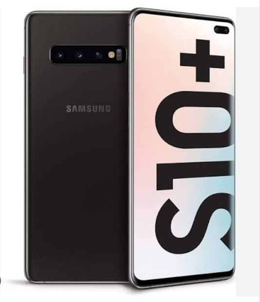Samsung Galaxy S10 Plus 4G Global Version Smartphone Facial Recognition & Fingerprint Unlock Function Dust Water & Scratch Resistant HD Screen Super/Fast Charging (Prism Black) Smartphone smp