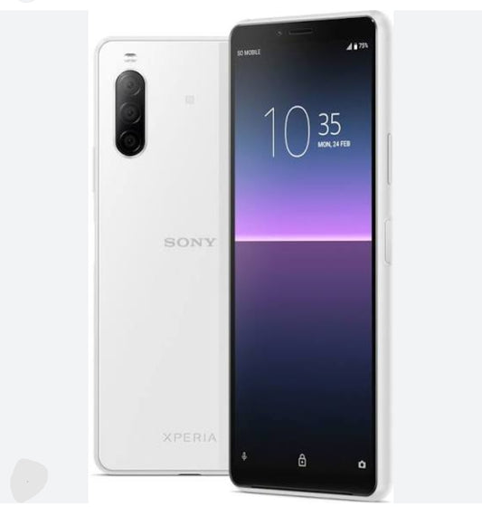 Sony Xperia 10 II Dustproof Water Resistant Smartphone Global Version HD Screen Super/Fast Charging (XQ-AU52 Full Set) (White) Smartphone smp