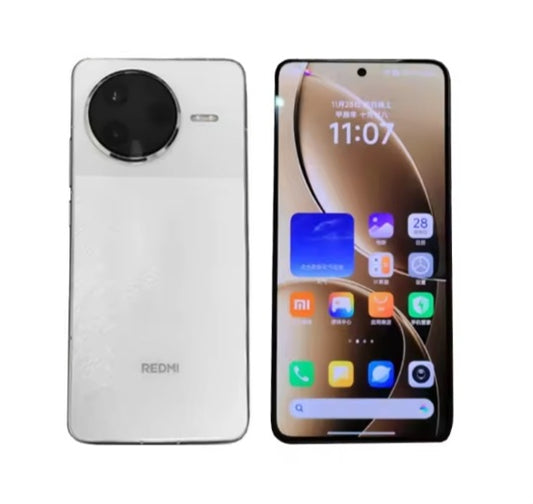 Xiaomi Redmi K80 5G Chinese Version White Smartphone Facial Recognition & Fingerprint Unlock Function Dust Water & Scratch Resistant HD Screen Super/Fast Charging (RAM 12GB+256GB ROM) Smartphone. smp
