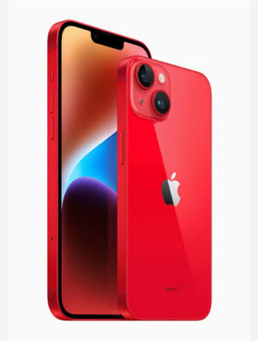Apple iPhone 14 Plus 5G Smartphone Facial Recognition Function Dust Water & Scratch Resistant HD Screen Super/Fast Charging (128GB ROM Full Set) (Red) Smartphone smp