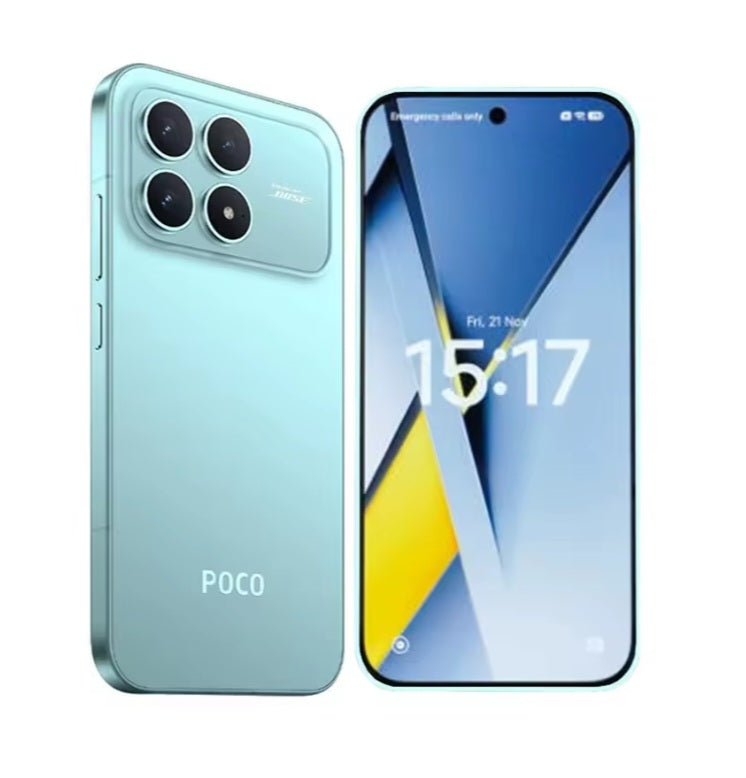 Xiaomi Poco F8 Pro 5G Global Version Blue Smartphone Facial Recognition & Fingerprint Unlock Function Dust Water & Scratch Resistant HD Screen Super/Fast Charging (RAM 12GB+256GB ROM) Smartphone. smp