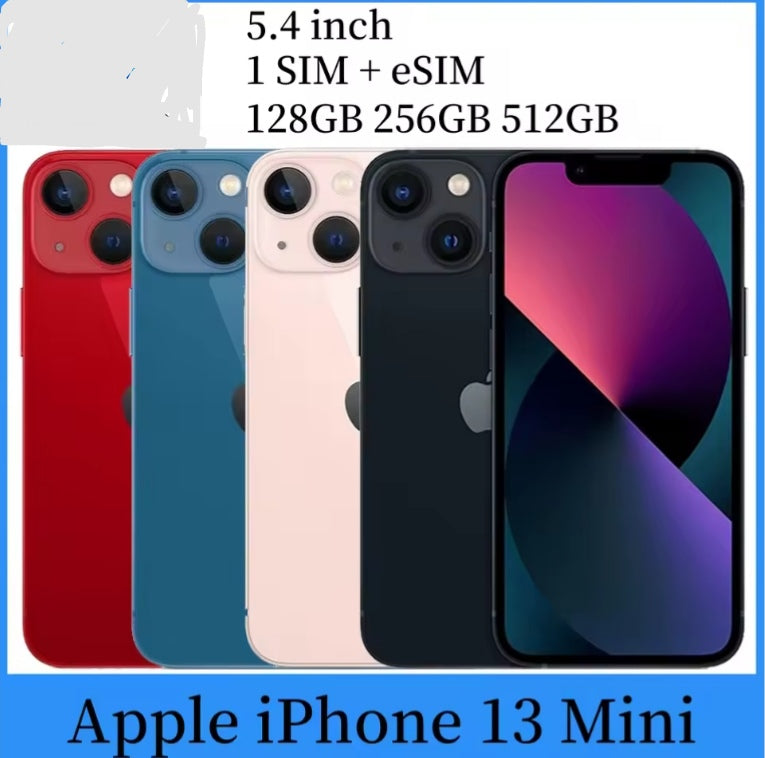 Apple iPhone 13 Mini 5G Smartphone Facial Recognition Function 5.4inch Screen ROM 256GB (Pink) Smartphone smp