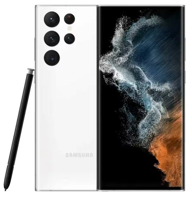 Samsung S22 Ultra 5G Snapdragon 8 (White) Smartphone 6.8inch HD Screen RAM 12GB+512GB ROM Smartphone smp