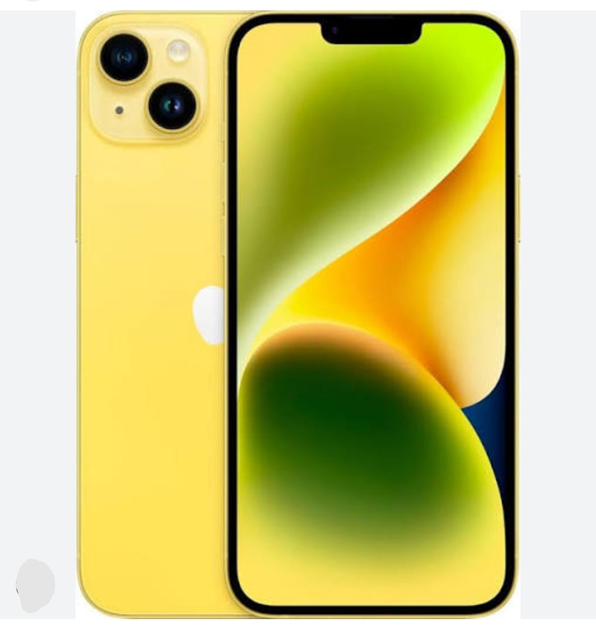 Apple iPhone 14 Plus 5G Smartphone Facial Recognition Function Dust Water & Scratch Resistant HD Screen Super/Fast Charging (128GB ROM Full Set) (Yellow) Smartphone smp