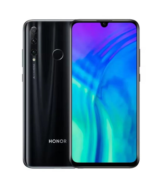 Honor 20i 4G Global Version Black Smartphone Facial Recognition & Fingerprint Unlock Function Dust Water & Scratch Resistant HD Screen Super/Fast Charging Smartphone (RAM 4GB+128GB ROM) smp