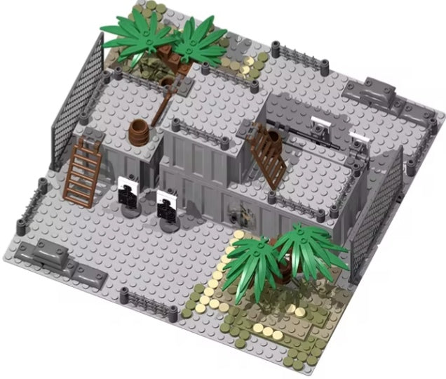 Special Forces Fortress Military Base Headquarters Building Blocks Set Toys tys bbs