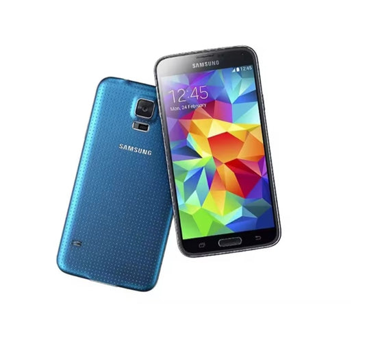 Samsung Galaxy S5 LTE Global Version Blue Smartphone Dust Water & Scratch Resistant HD Screen Super/Fast Charging Smartphone. smp