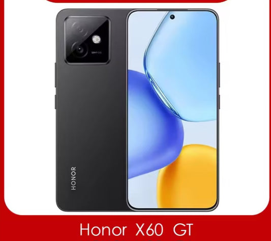 Honor X60 GT 5G Chinese Version Black Smartphone Facial Recognition & Fingerprint Unlock Function Dust Water & Scratch Resistant HD Screen Super/Fast Charging Smartphone (RAM 12GB+256GB ROM) smp