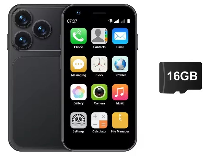 SERVO 18SE Mini Android 3G Smartphone Face Unlock Function RAM 2GB+16GB ROM (Black) Smartphone + FREE 16GB TF Card. smp
