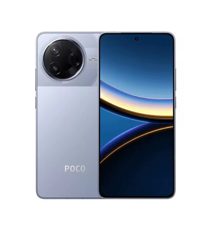 Xiaomi Poco F7 Pro 5G Global Version Blue Smartphone Facial Recognition & Fingerprint Unlock Function Dust Water & Scratch Resistant HD Screen Super/Fast Charging (RAM 16GB+512GB ROM) Smartphone. smp