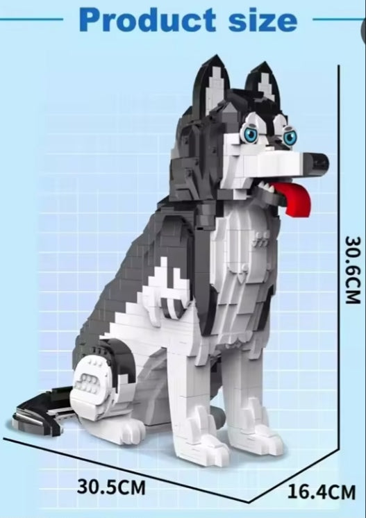 Children's Educational Husky Building Block Set Toys (no box) tys bbs