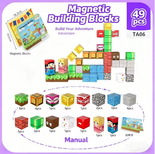 Children's Early Learning Portable Magnetic Building Blocks Set Toys tys edc bbs