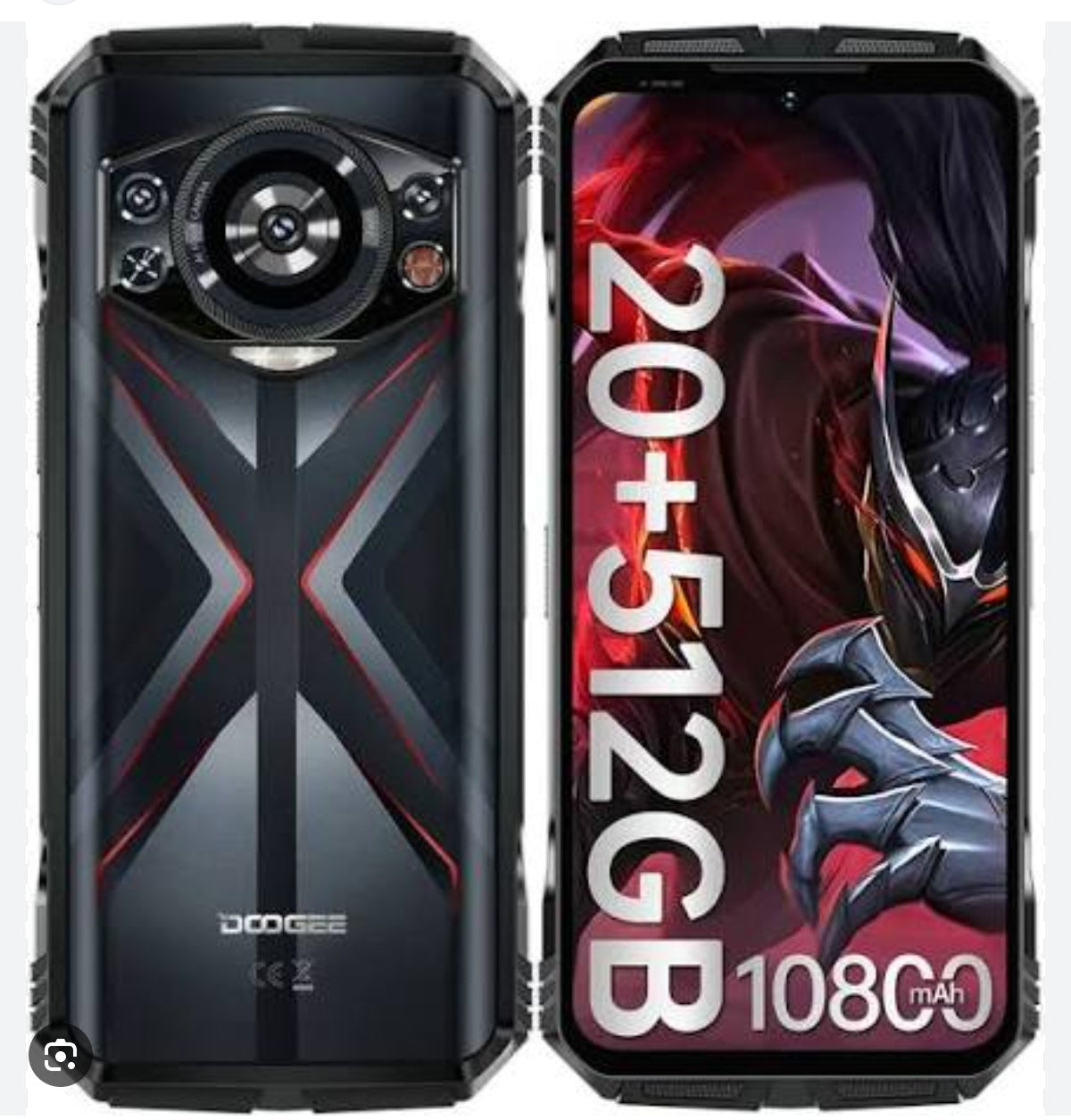 DOOGEE S118 Rugged Waterproof Smartphone Global Version HD Screen (Red) Smartphone smp