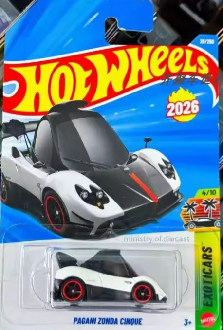 Mattel 2026 Hot Wheels B Case Mainline Series "Pagani Zonda Cinque" Toy Car tys crs