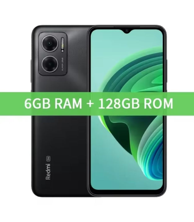 Xiaomi Redmi Note 11E 5G Global Version Black Smartphone Dust Water & Scratch Resistant HD Screen Super/Fast Charging Smartphone (RAM 6GB+128GB ROM. smp