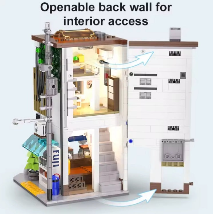 Japanese LED City Building Blocks Set Toys tys bbs