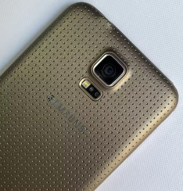Samsung Galaxy S5 LTE Global Version Gold Smartphone Dust Water & Scratch Resistant HD Screen Super/Fast Charging Smartphone. smp