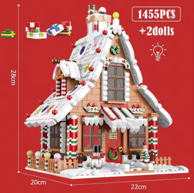 Christmas House Building Blocks Set Toys tys bbs