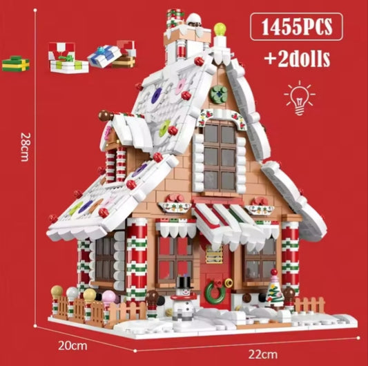 Christmas House Building Blocks Set Toys tys bbs