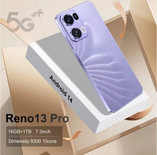 HOT 2025 NEW Reno13 Pro 5G Android Global Version 16GB+1TB (Purple) Smartphone smp