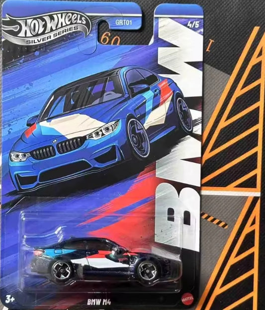 Hot Wheels 2025 BMW Silver Series "BMW M4" Toy Car tys crs