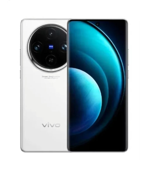 Vivo X100 5G Chinese Version White Smartphone Dust Water & Scratch Resistant HD Screen Super/Fast Charging Smartphone (RAM 12GB+256GB ROM). smp