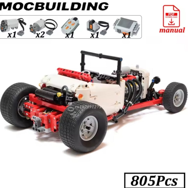 Remote Control Car Hot Rod Model Building Set Toys tys bbs crs