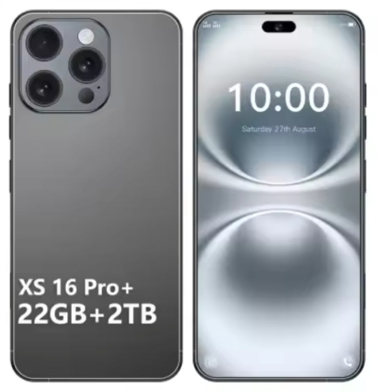 XS 16 Pro+ 22GB+2TB 7.3inch HD 4G 5G ANDROID (Black) Smartphone smp