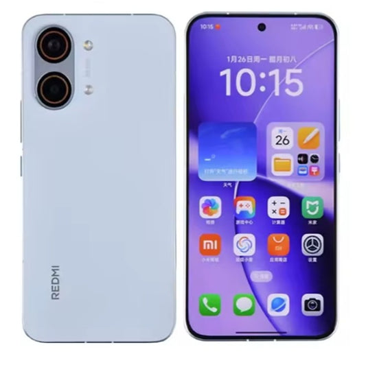 Xiaomi Redmi Turbo 5 Max Chinese Version Blue Smartphone Facial Recognition & Fingerprint Unlock Function Dust Water & Scratch Resistant HD Screen Super/Fast Charging (RAM 12GB+256GB ROM) Smartphone. smp