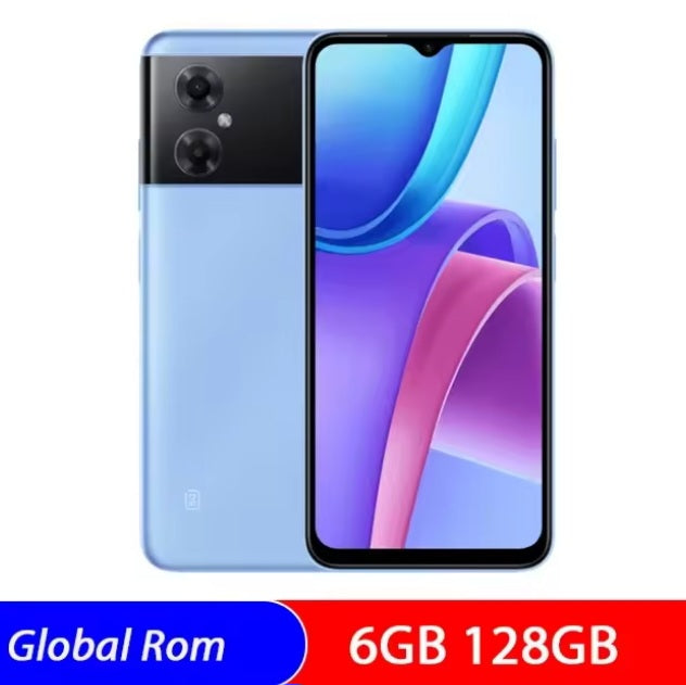 Xiaomi Redmi Note 11R Global Version Blue Smartphone Facial Recognition & Fingerprint Unlock Function Dust Water & Scratch Resistant HD Screen Super/Fast Charging Smartphone (RAM 6GB+128GB ROM). smp