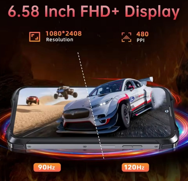 CUBOT Kingkong 9 Outdoor Rugged Waterproof Smartphone 6.58inch HD Screen (Black) Smartphone smp