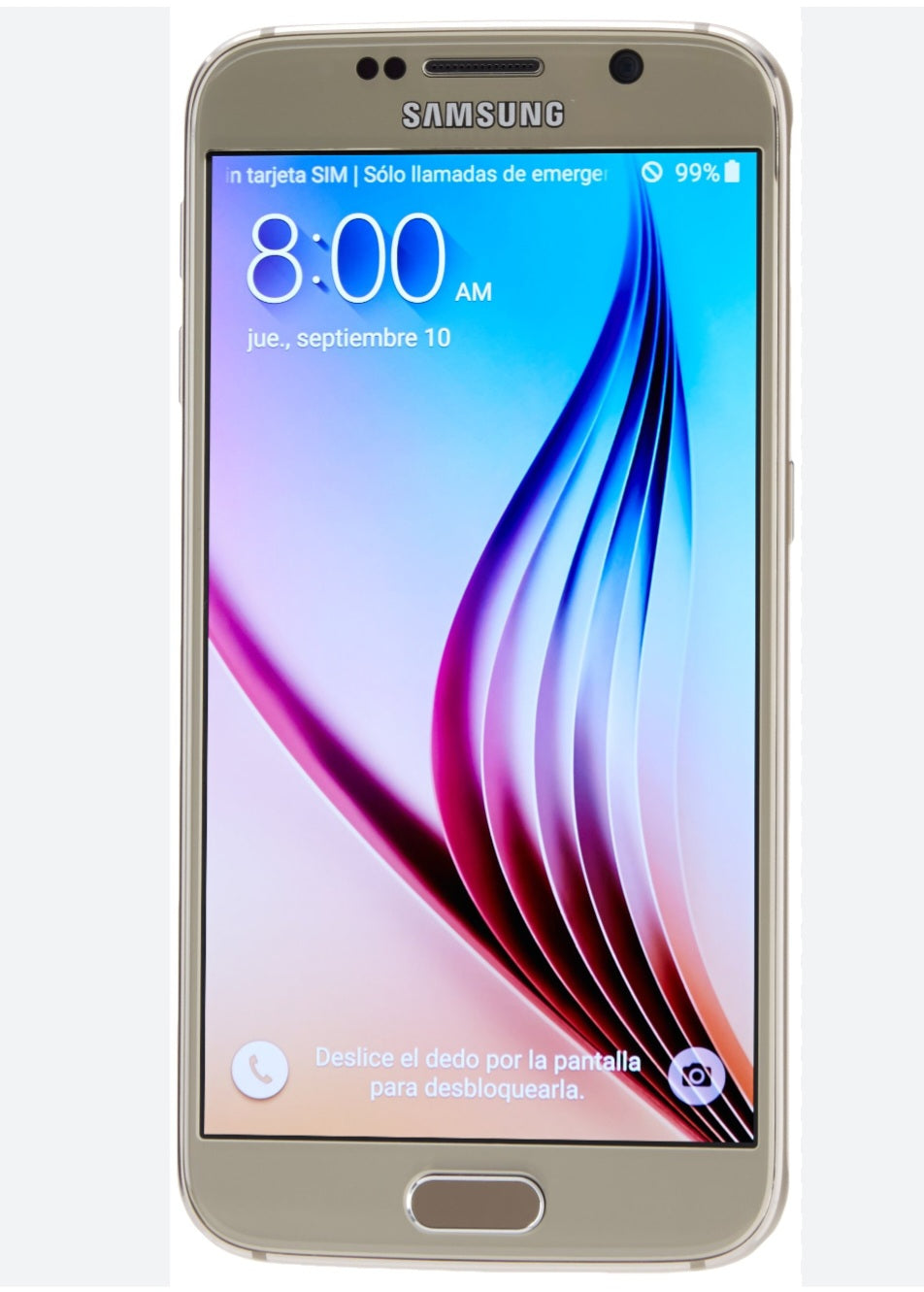 Samsung Galaxy S6 US Version Gold Smartphone Dust Water & Scratch Resistant HD Screen Super/Fast Charging Smartphone (G920F). smp