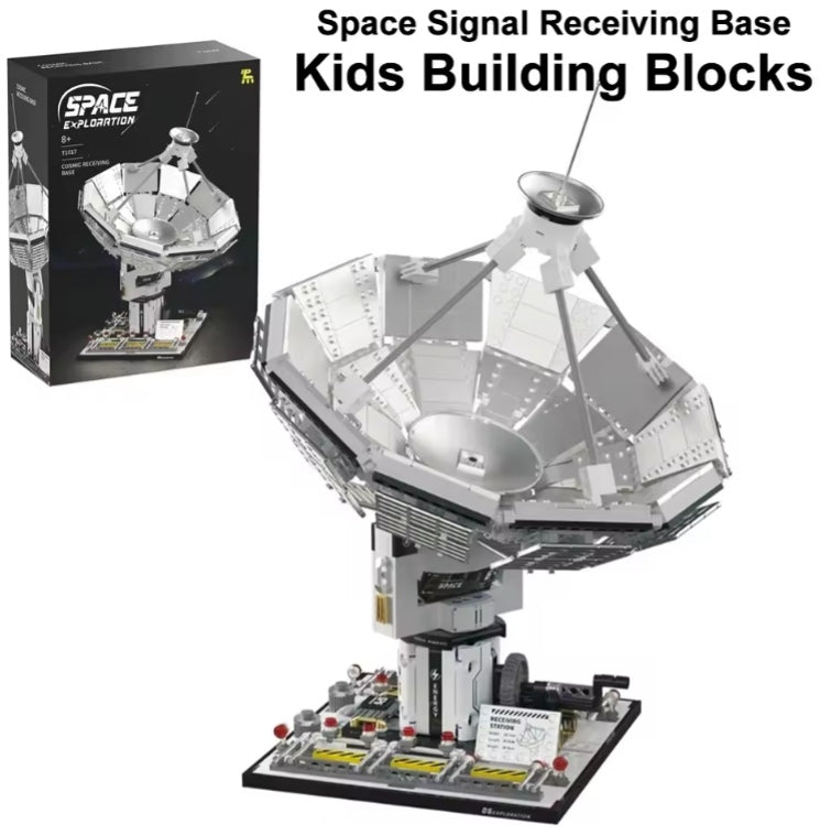 Home Decor Space Signal Receiving Base Building Blocks Set Toys (with box) tys bbs