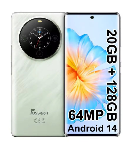 FOSSIBOT S3 Pro 4G Rugged Global Version Green Smartphone Facial Recognition & Fingerprint Unlock Function Dust Water & Scratch Resistant HD Screen Super/Fast Charging Smartphone smp